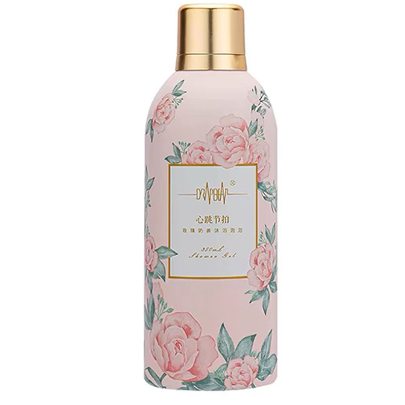 心跳节拍玫瑰奶盖沐浴泡泡香氛沐浴露350ml